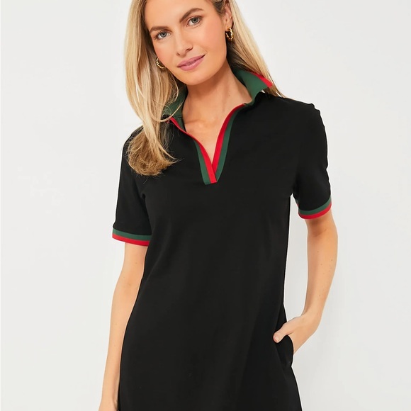 TUCKERNUCK Black Hutton Polo Dress Small - Picture 3 of 14